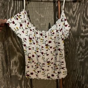 Off the shoulder crop top